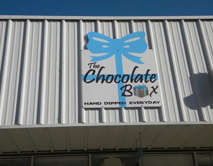 The Chocolate Box Conyers Buiding Sign